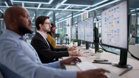 Designers Working On UI UX Stock Footage 330582883