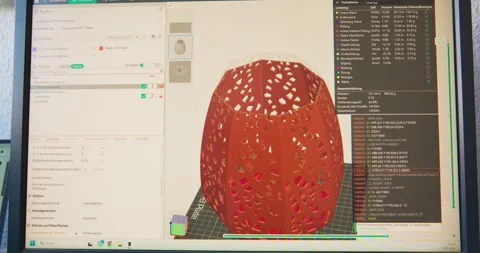 Designing a 3D Lamp Shade 스톡 동영상 286831158