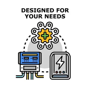 Designing customized solutions for specific client needs Stock Illustration