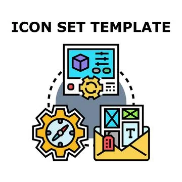 Designing developing creating digital content application template イラスト素材