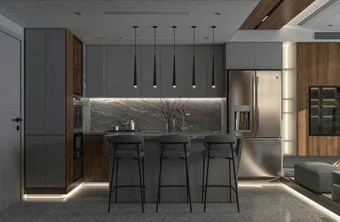 Designing a Kitchen That's an Expression of Your Personal Style イラスト素材