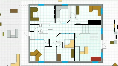 Designing Office Floor Plan 1683 Stock Footage