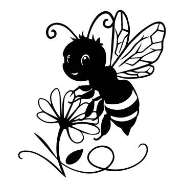 Designing the Perfect Cute Bee Vector Logo-2 Stock Illustration