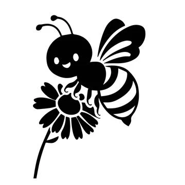 Designing the Perfect Cute Bee Vector Logo-3 Stock Illustration