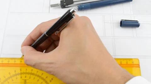 Designing a plane with tools Stock-Footage 37818276