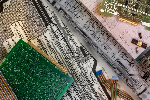 Designing Printed Circuit Boards Stock Photos