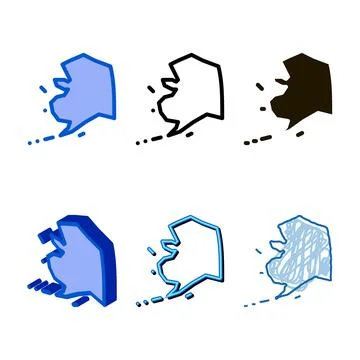 Designs arctic continent icon vector outline symbol Ilustración de archivo