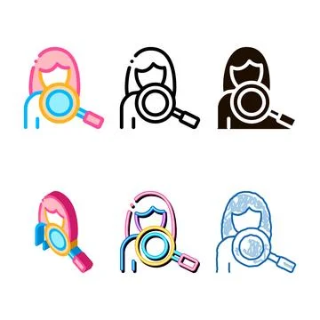 Designs assessment on symptomp of pregnancy vector icon Illustrazione stock