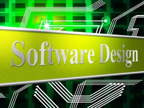 Designs design representing model shareware and software Stock Illustration