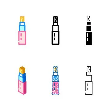 Designs fire resistant cable wire color icon vector Stock-Illustration
