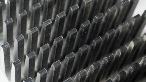 Designs of passive cooling radiator for microprocessor Stock Footage 279539216