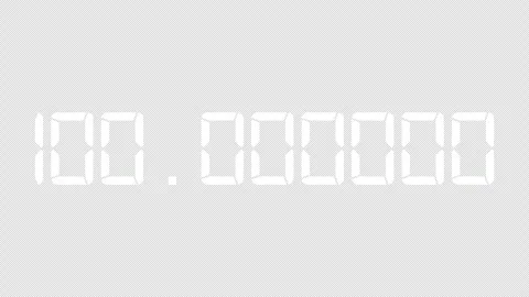 Desimal Number counter Video stock 312890094
