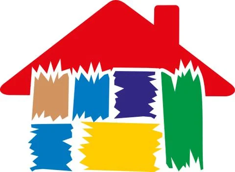 DESING HOUSE Stock Illustration