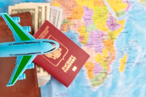 The desire to go on a trip. Stock Photos