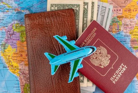 The desire to go on a trip. Stock Photos