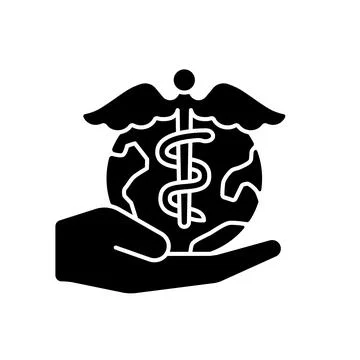 Desire to help future generations black glyph icon Stock Illustration