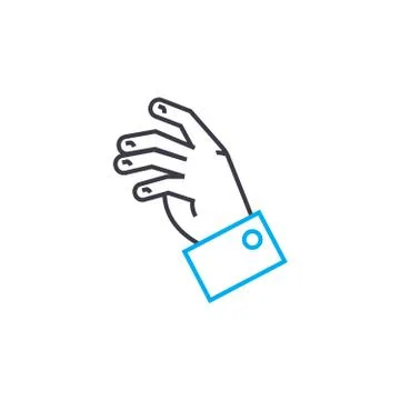 Desire to speak out vector thin line stroke icon. Desire to speak out outline Stock Illustration