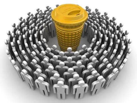 A desired drink Illustration