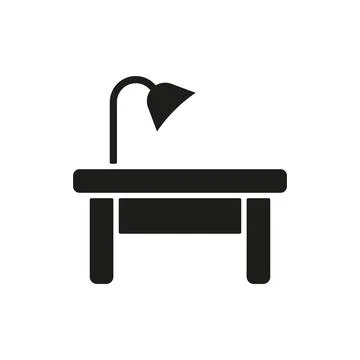 Desk bedroom icon vector basic design Stock Illustration