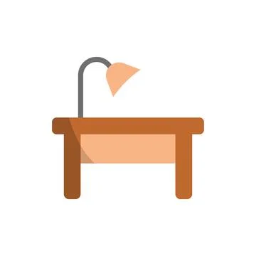 Desk bedroom icon vector basic design Stock Illustration