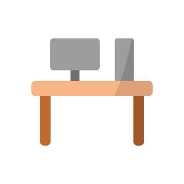 Desk bedroom icon vector basic design Stock Illustration