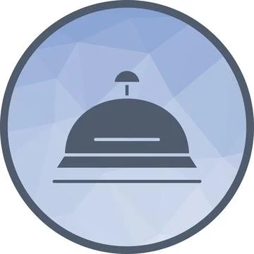 Desk Bell icon vector image. Stock Illustration