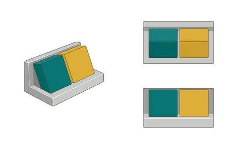 Desk Calendar Block Stock Illustration