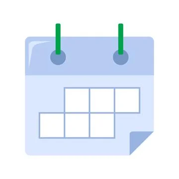 Desk calendar flat illustration イラスト素材