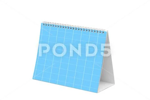 Desk calendar  isolated on white with clipping path PSD Template