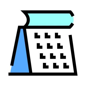 Desk calendar representing important dates and planning events Stock Illustration