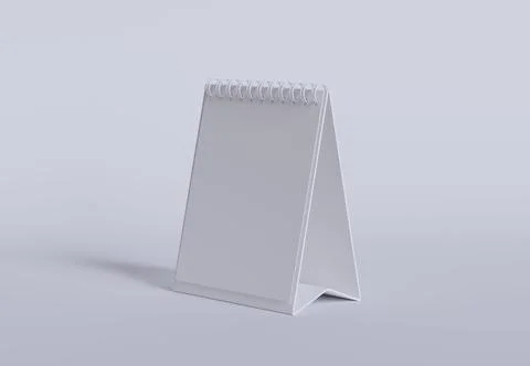 Desk Calender 3D render Illustrazione stock