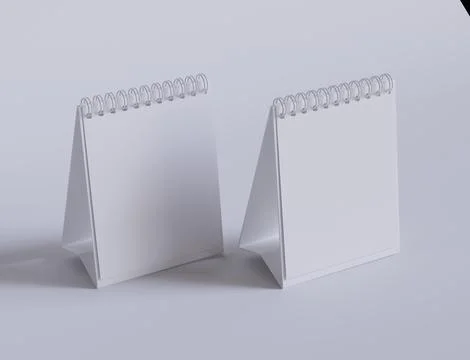 Desk Calender made by 3D Stock Illustration