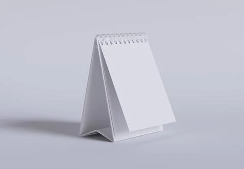 Desk Calender mockup Illustrazione stock