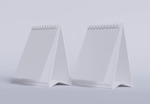 Desk Calender rendered 3d software Stock Illustration