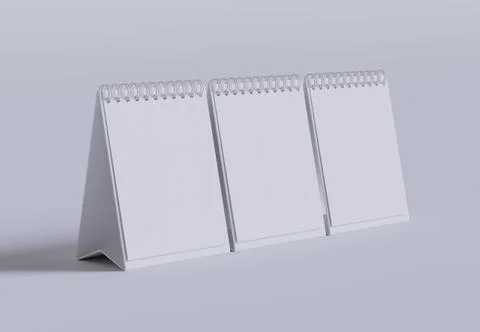 Desk Calender set with 3 consists Stock Illustration