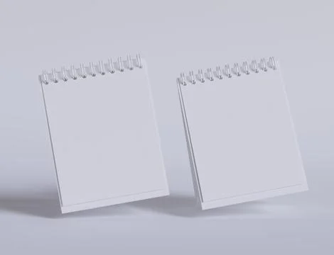Desk Calender set realistic shadow Stock Illustration