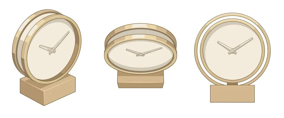 Desk Clock Stock-Illustration