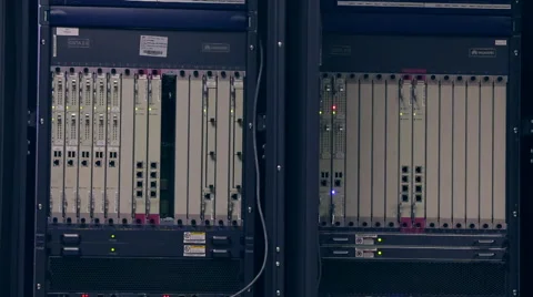 Desk computer server technology Stock Footage 47835266