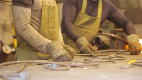 Desk craftsman forge Stock Footage 75514627
