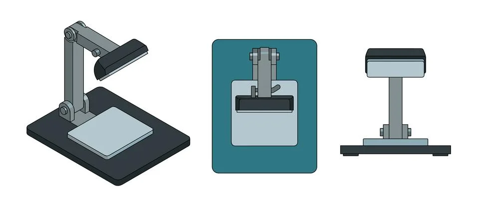 Desk Document Clamp Stock Illustration