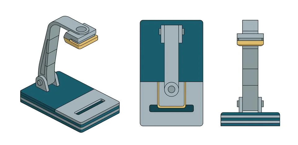 Desk Document Clamp Stock Illustration