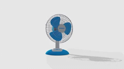 Desk Fan Element Vídeo Stock 306942264