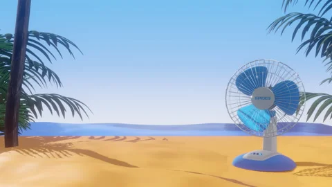 Desk Fan Summer Stock-Footage 306941996
