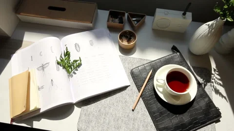 The desk Stock Footage 139950896