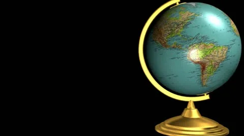 Desk Globe Transition HD Stock Footage 10870448