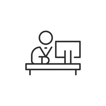 Desk Icon Stock Illustration