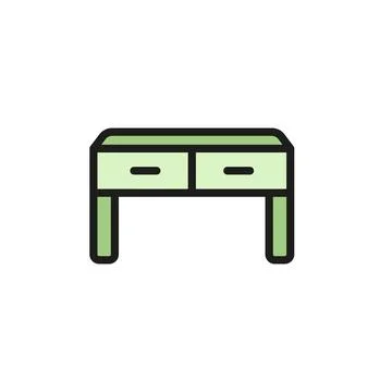 Desk icon vector design templates simple and modern Stock Illustration