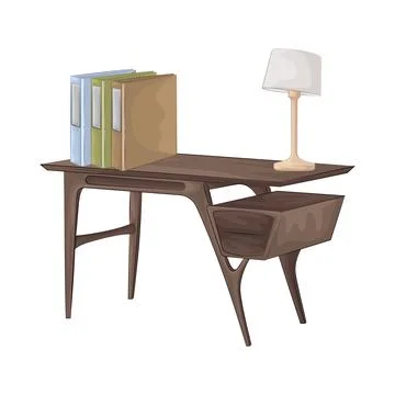 Desk Illustration Stock Illustration