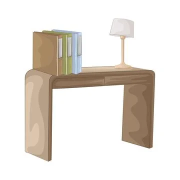 Desk Illustration Illustrazione stock