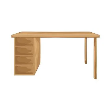 Desk Illustration Stock Illustration